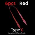 6 piezas Rojo C