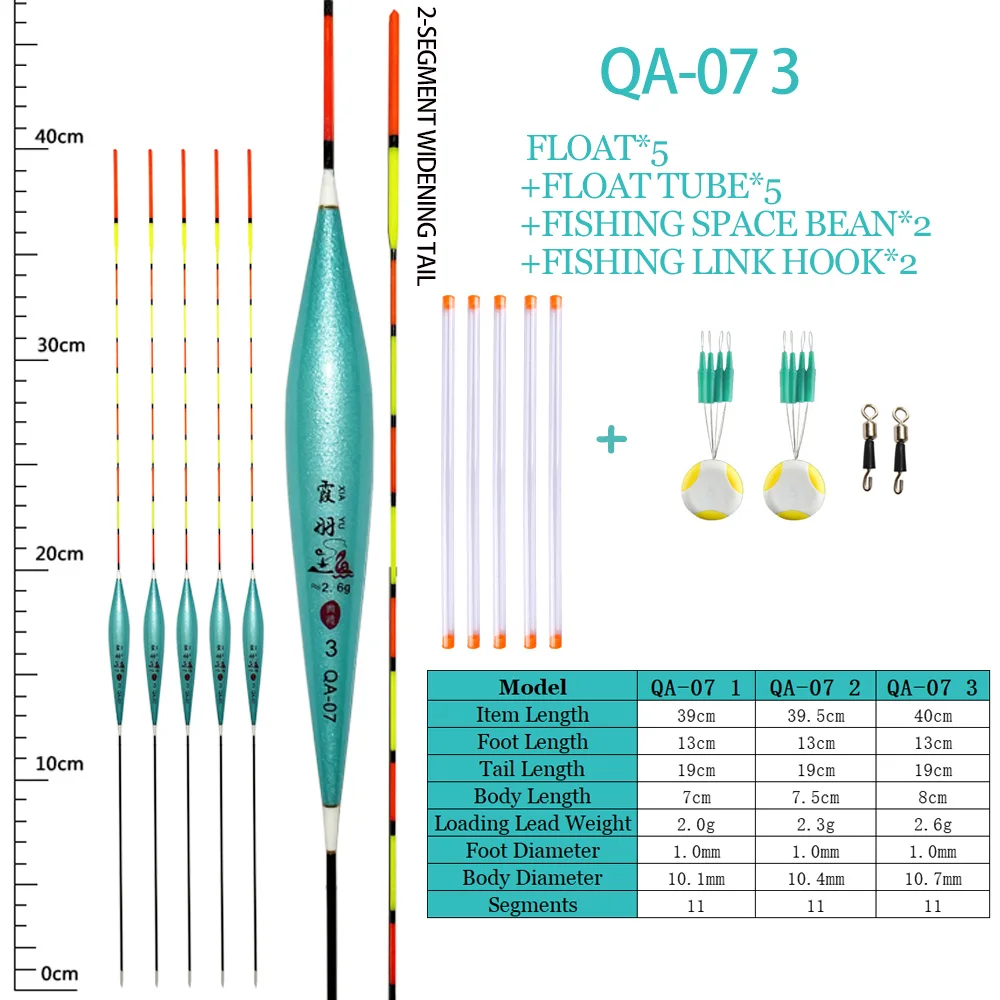 5 unids/lote flotadores de pesca de alta sensibilidad crucian y carp prefabricados Nano Bobbers compuestos accesorios de pesca aparejos - imagen 3