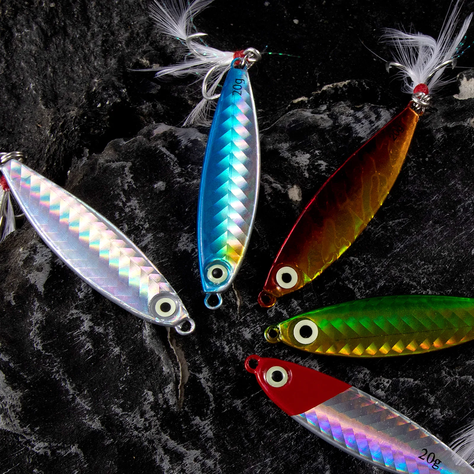 Cuchara Jigging metálica hundimiento lento – Caballa y bacalao - imagen 3