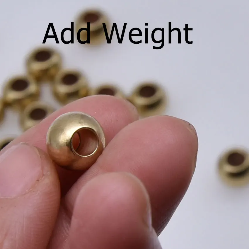 JYJ 20 piezas 1,36g 2g 3g accesorios de pesca de cobre peso de plomo redondo, peso de anzuelo de pesca compensado, para fundición lejana - imagen 4