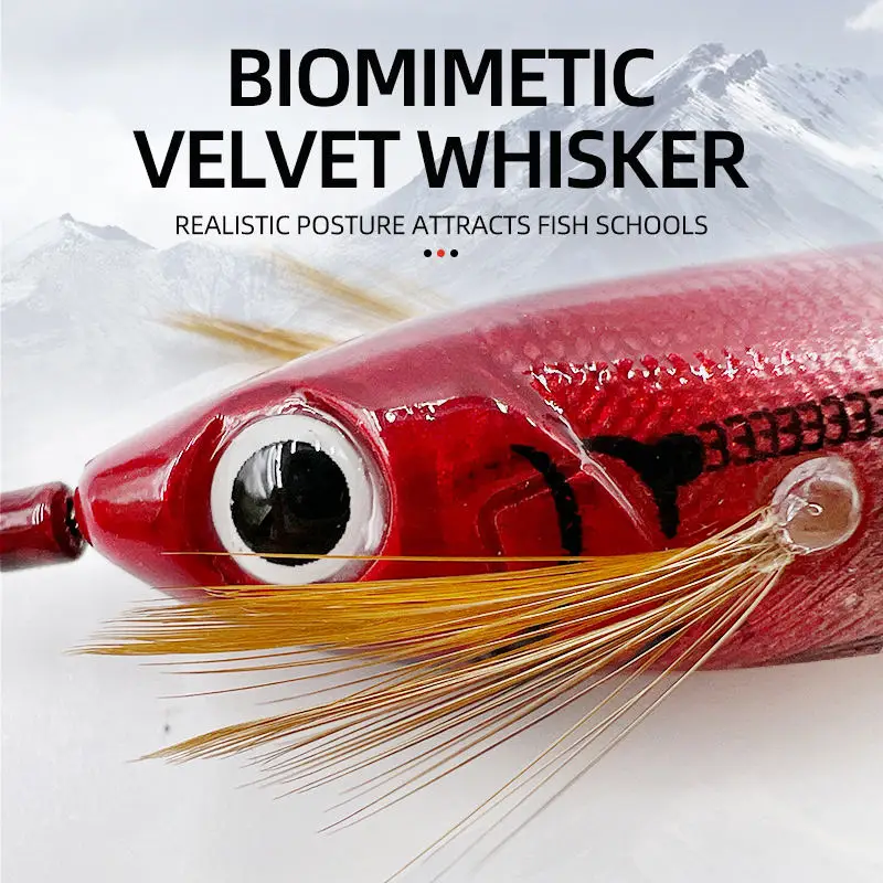 20 piezas de 6 colores pintura en aerosol madera brillante camarones anzuelos de calamar cebo duro herramientas de pesca calamar simulado cuentas de sonido señuelos - imagen 5