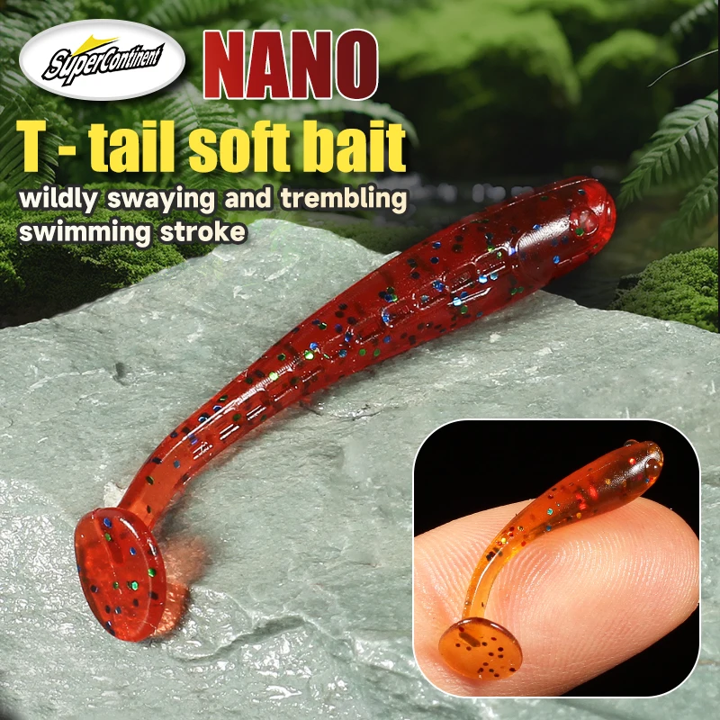 Cebo suave supercontinente, nuevo pececillo, 4cm/30 Uds., 2,7 cm/50 Uds., Señuelos de pesca que se hunden, cebo tremor, señuelo de pesca suave, señuelo de gusanos de pescado - imagen 3