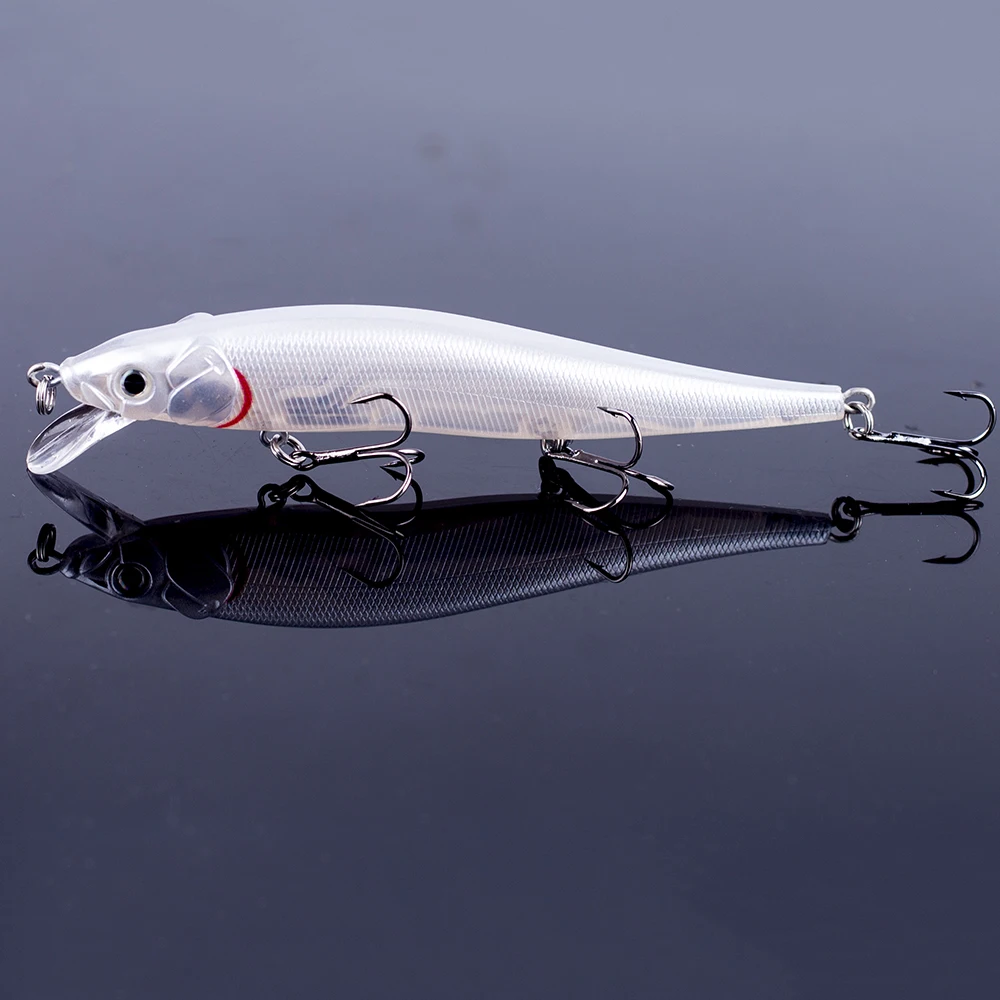 CCLTBA-cebos artificiales con anzuelos para pesca, cebos duros para lubina, Lucio, Carpa, trucha, Jerkbait, 12cm, 13,3g - imagen 4