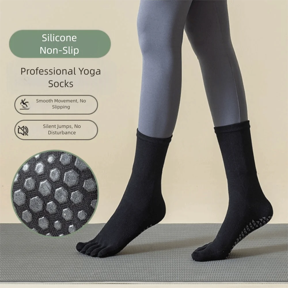 Calcetines con dedos separados y cinco dedos, calcetines deportivos finos de corte bajo hasta el tobillo, calcetines con punta de algodón transpirables antifricción para hombres - imagen 2