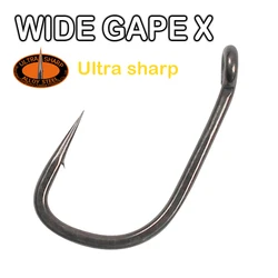 Anzuelo de pesca de carpa, anzuelo ancho Gape, 10 Uds., tamaño 2, 4, 6, revestimiento de PTFE, anzuelos de púas de acero de aleación para aparejo de pesca de carpa