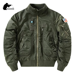 Chaqueta Bomber MA1 para hombre – Corte clásico con cuello raised y múltiples bolsillos