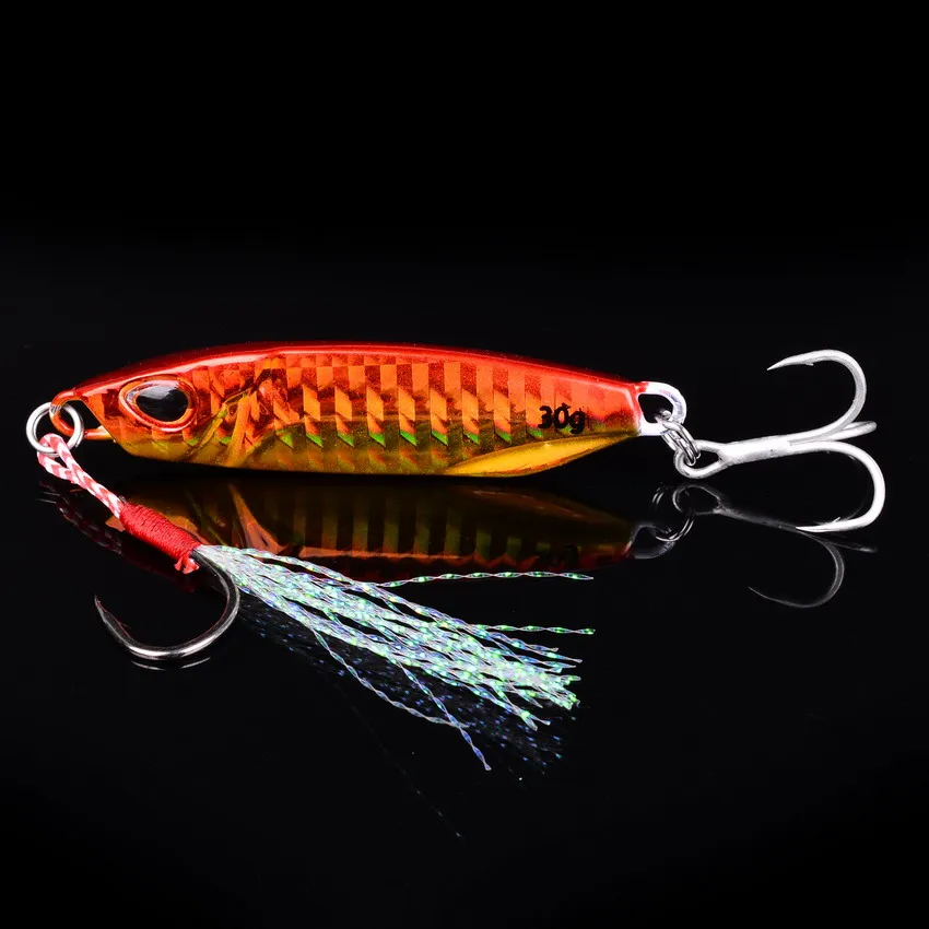 Juego de anzuelos de Metal fundido de calidad 20 piezas, 10g- 60g, fundición a tierra, Jigging, Señuelos de Pesca de lubina, aparejos de cebo Artificial - imagen 3