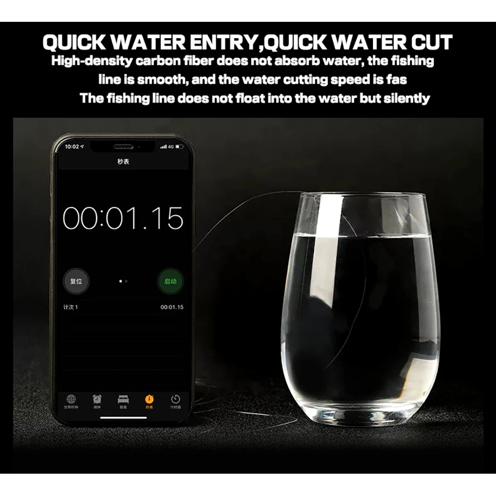 Ghotda-sedal de Pesca de fluorocarbono, 100M, resistente al desgaste, sedal de hundimiento de sal, multifilamento - imagen 3