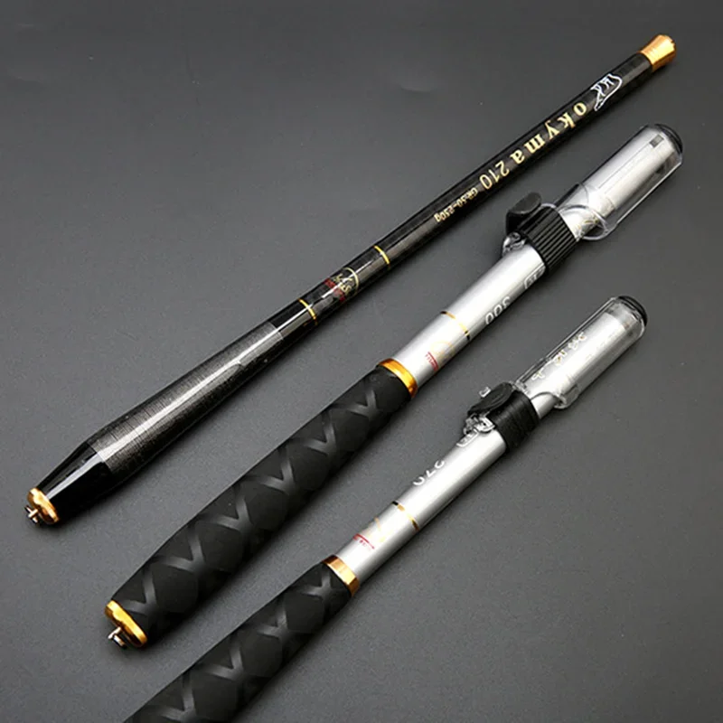 Caña de pescar telescópica ultraligera de fibra de carbono, caña Manual para lago, alimentador de carpa, equipo de pesca portátil - imagen 4