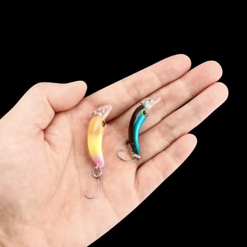8 Uds 1,5g Minnow Road Runner Set Micro BaitMini-Arco gancho único cebo falso Foil Rock SpinnerbaitNewbie elementos esenciales de pesca - imagen 3