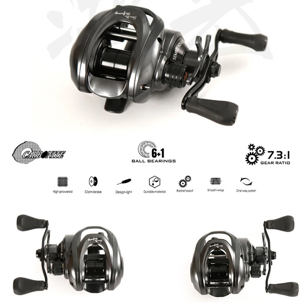 ThornsLine-carrete de pesca ultraligero, bobina ligera de 149g, para Baitcasting, Micro Monster, 7,3: 1, 5kg - imagen 3