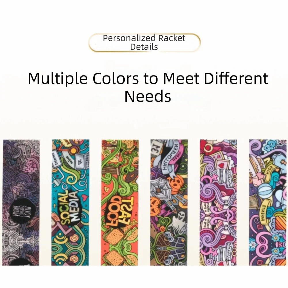 Pegatina de borde de raqueta de Pickleball de 16mm, estilo Graffiti, absorción de impacto, marco de raqueta de Pickleball, cinta protectora duradera - imagen 3