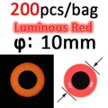 200pcs 10mm Red
