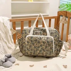 Nuevo Bolsa de pañales para el cuidado del bebé recién nacido con múltiples bolsillos, impermeable, de gran capacidad, almacenamiento de pañales para cochecito, bolso de hombro para mamá