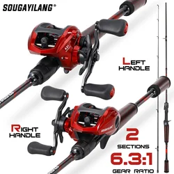 Caña de Casting Sougayilang 2.1m – 2 secciones, 8kg arrastre para lubina