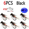 6pcs Black Size 18
