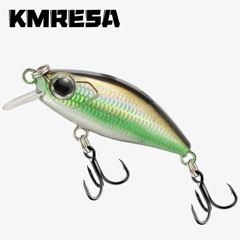 1 Uds Mini Minnow Señuelos de Pesca Wobblers 5cm 4,5g hundimiento cebo duro de plástico Artificial Crankbait Jerkbait Pesca aparejos de lubina