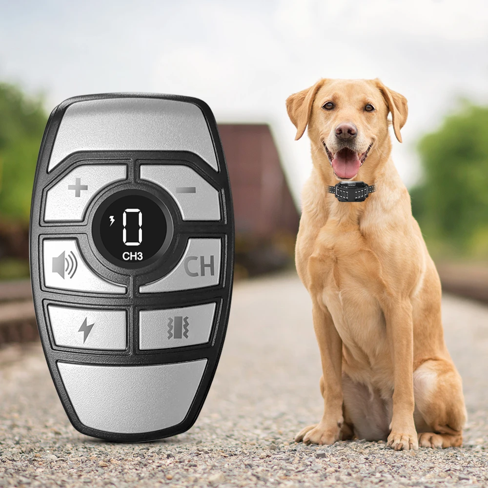 Collar adiestramiento perros control remoto – Sonido vibración choque - imagen 3