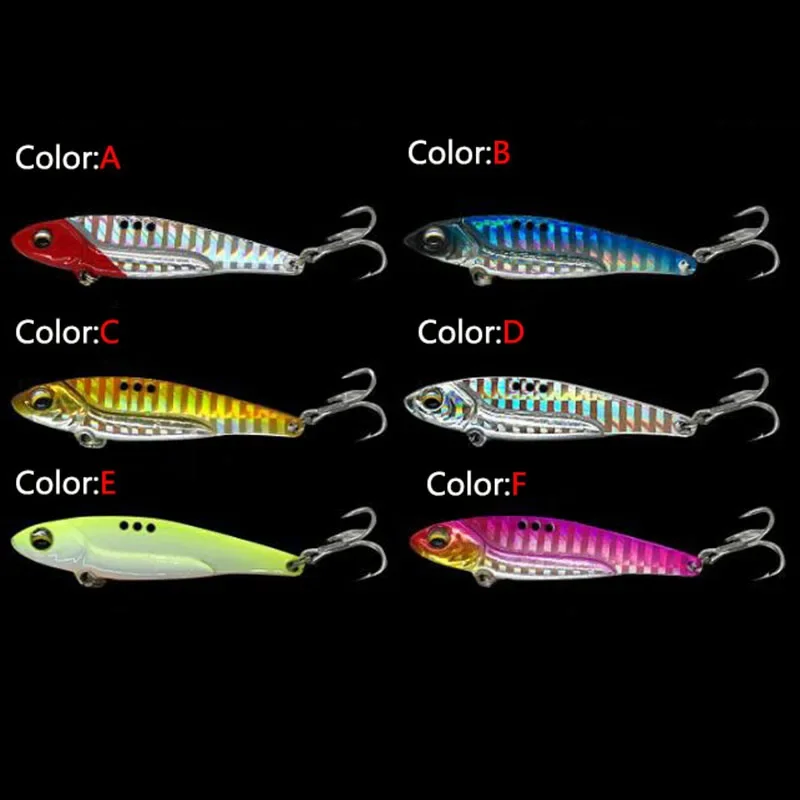 Señuelo de pesca VIB láser de Metal, aparejos de pesca Crankbait, cuchara vibratoria, Spinner, aparejos de cebo que se hunden, novedad de 2022 - imagen 3