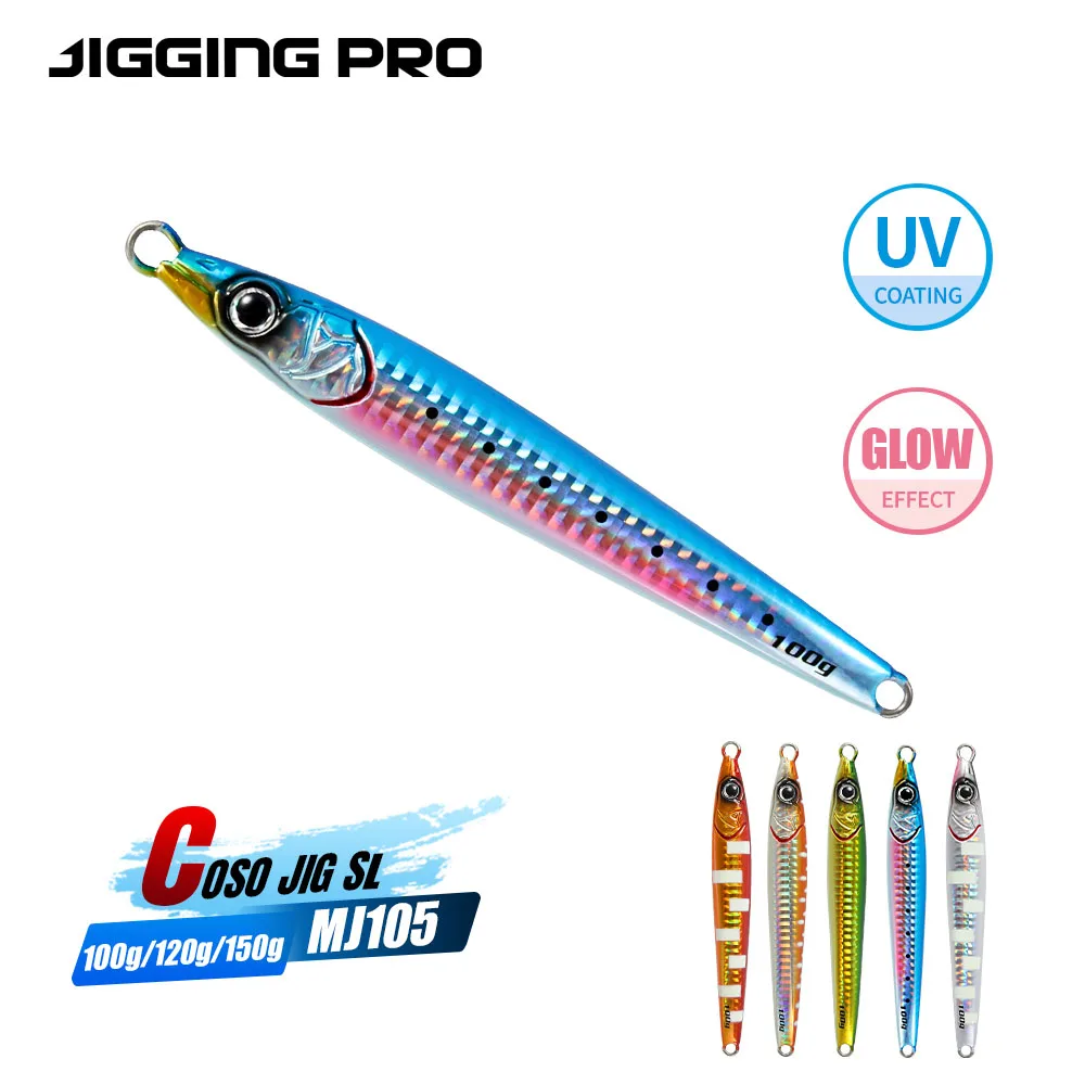 Coso Jig SL Pro – Señuelo metálico asimétrico brillante para mar