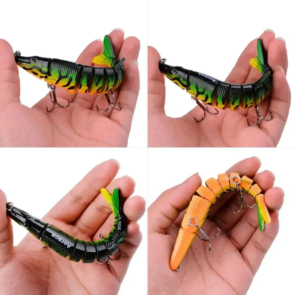 1 Uds. Cebo de natación Artificial multiarticulado, Señuelos de Pesca, cebo Artificial de 20g, Wobbler que se hunde, swimbait, señuelo articulado, aparejos de Crankbait - imagen 2