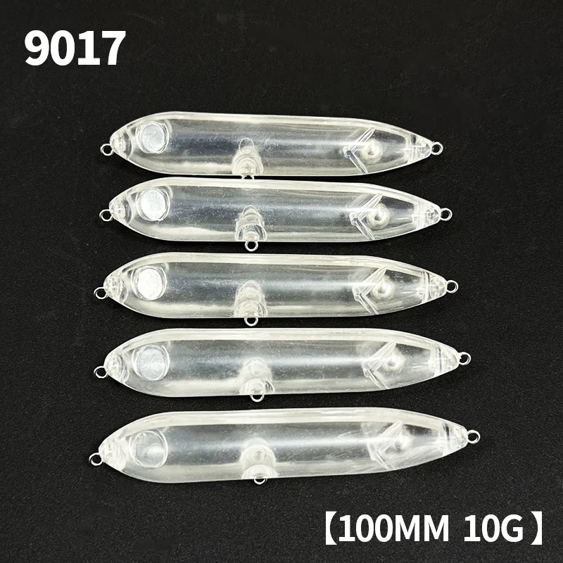 Señuelo de pececillo en blanco sin pintar, 20 piezas, 100mm, 10g, cebo tipo lápiz de superficie flotante, cebo Artificial de fundición larga, Wobbler para trucha lubina - imagen 2