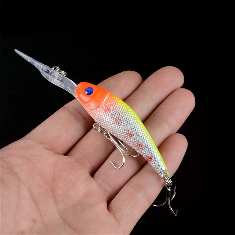 Señuelo de pesca de carpa, 1 unidad, cebo para pececillos, 10cm, 8g, cebos duros para nadar, Wobblers, Crankbait, juego de señuelos para peces de agua dulce - imagen 3