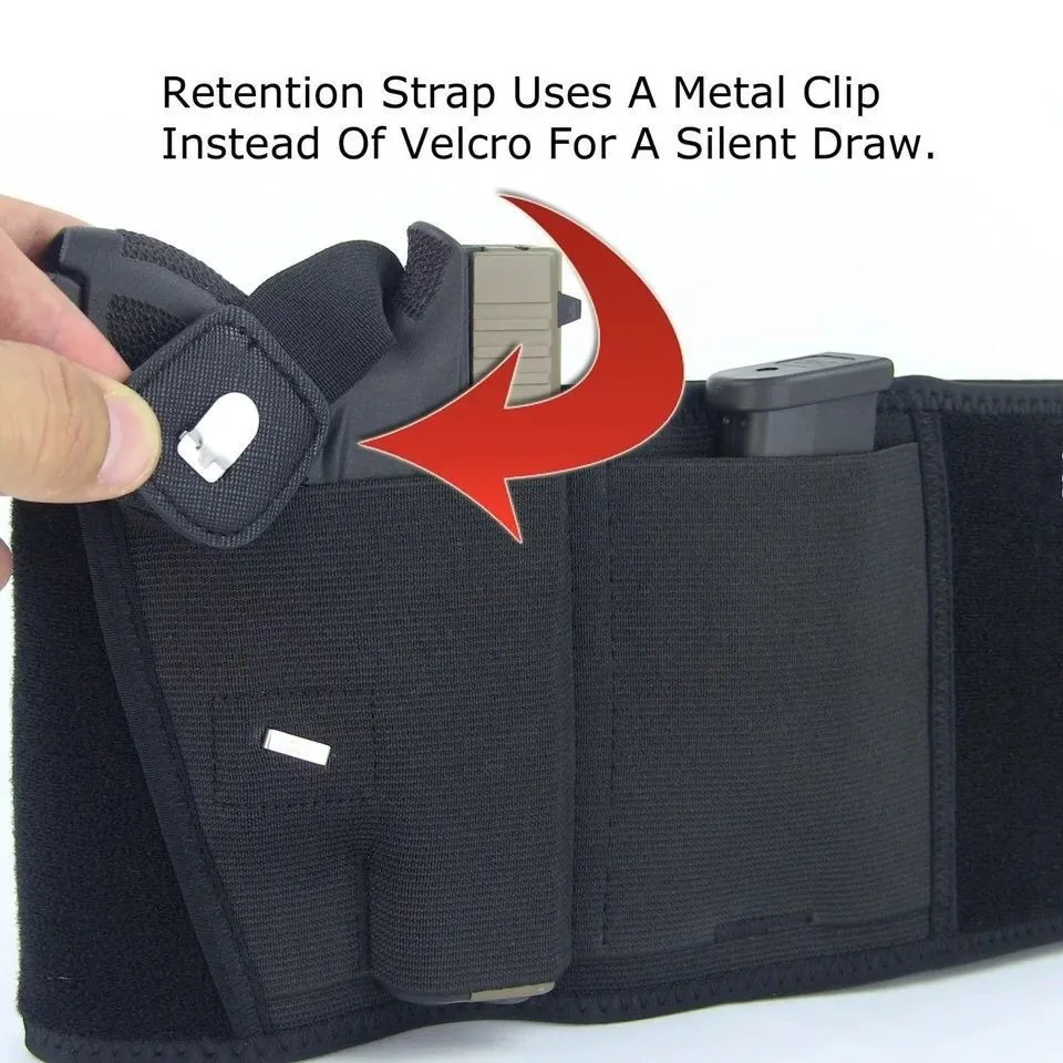 Cinturón táctico con funda oculta para pistola y bolsa portátil - imagen 4