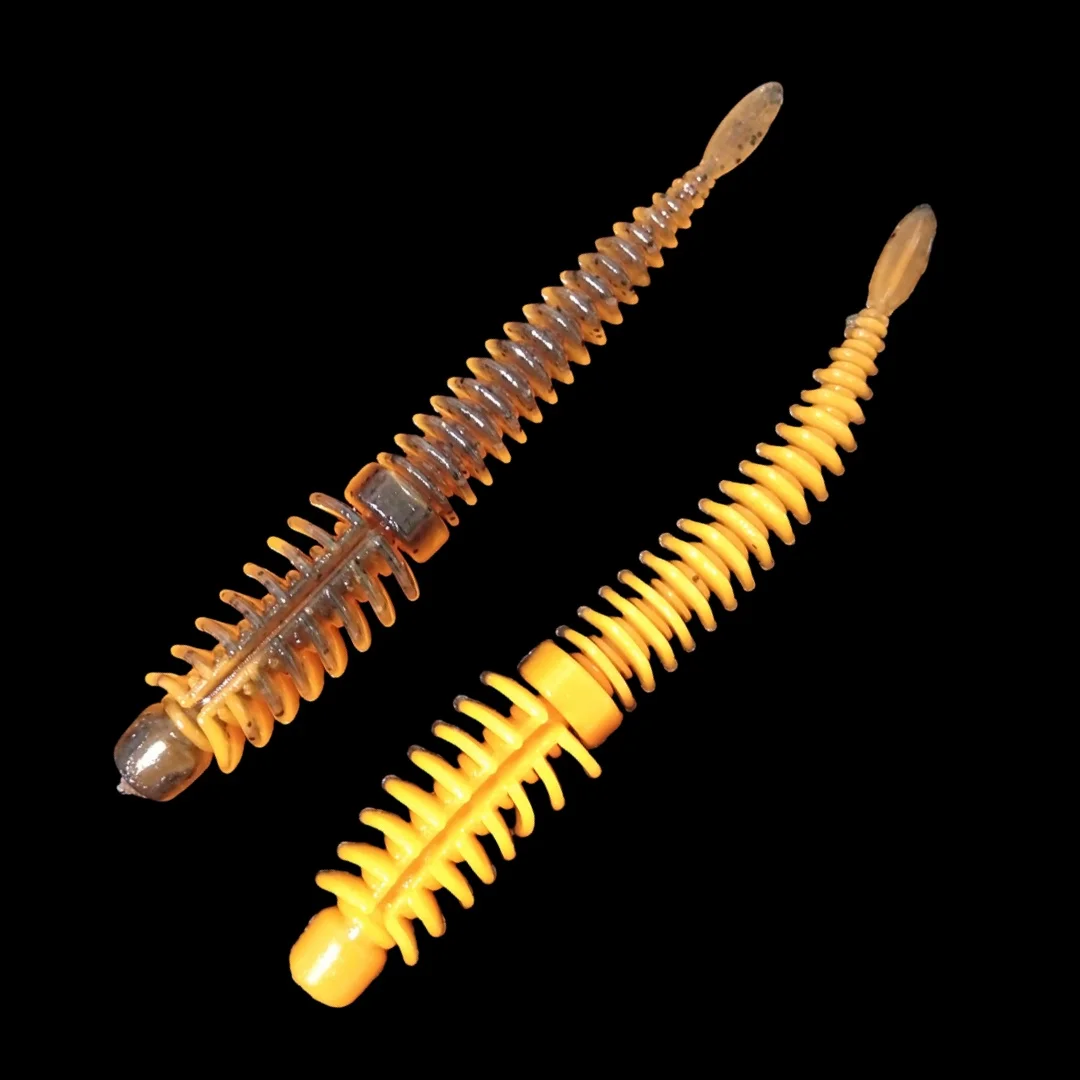 Swolfy-señuelo suave de silicona para pesca, cebo flotante de 50 piezas, 7,5 cm, 1,9g, perca de Lucio, señuelo Jigging de goma suave - imagen 3