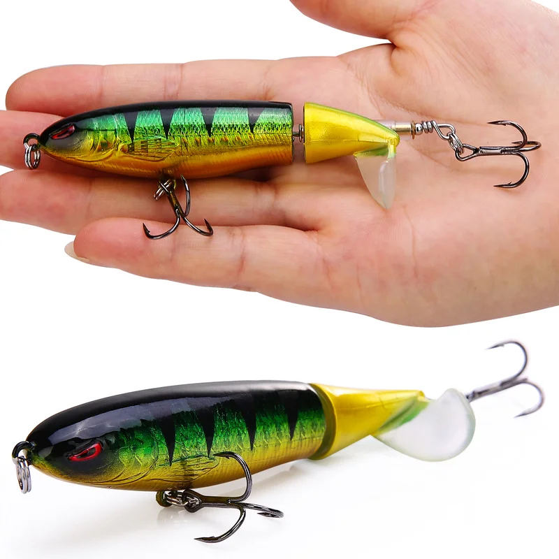 Sougayilang-señuelo de pesca giratorio 1Psc, 12g, para agua dulce o salada, 12cm/4,72 pulgadas, aparejos de pesca - imagen 2