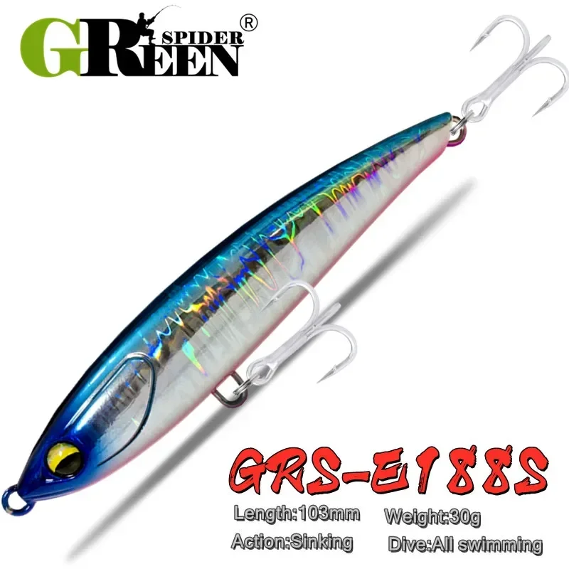 Lápiz Hundible Greenspider – Señuelo para Pesca en Mar - imagen 5