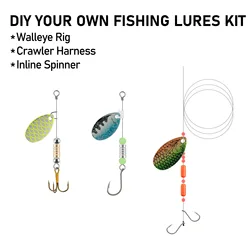 Spinnerbait hoja Indiana para trucha y walleye – señuelo agua dulce