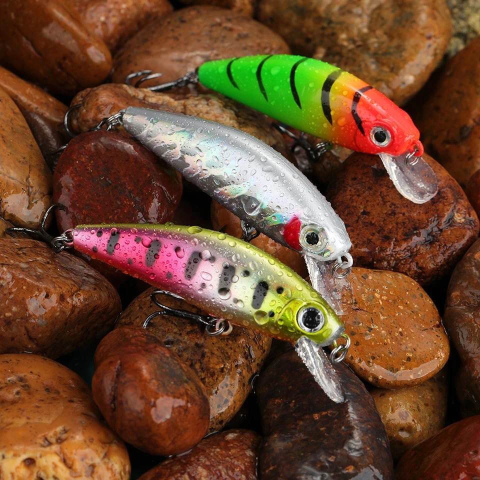 WALK FISH-señuelo de pececillo que se hunde, cebo Artificial de Pesca de plástico duro, Wobbler, Pesca de trucha, lubina, 75mm, 10,5g, 1 Uds.