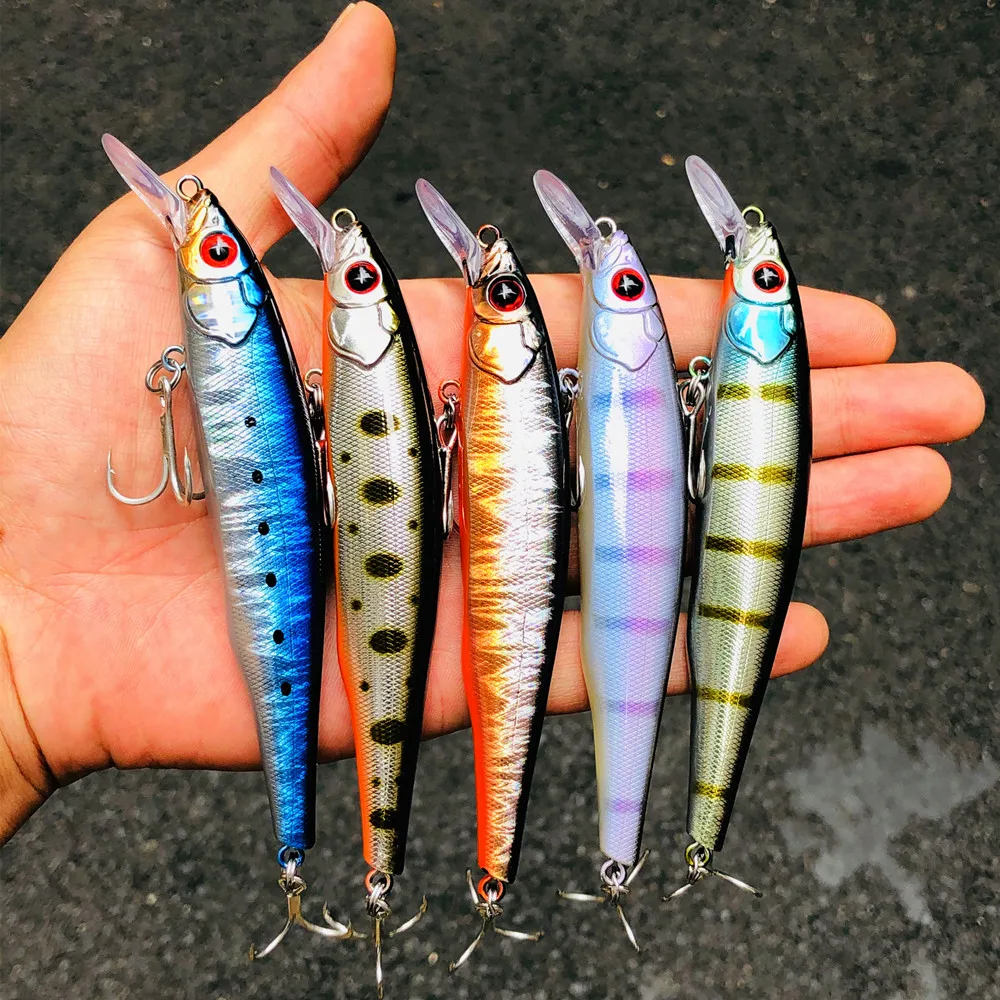 GREENSPIDER-señuelo de pesca flotante suspendido, cebo Artificial Wobbler, suspensión de 85mm, 8g, 2021mm, 19g, 2 ganchos, novedad de 125 - imagen 3