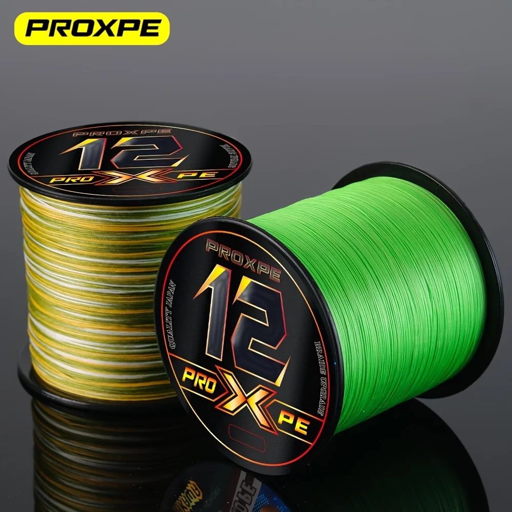 PROXPE 500M X12 hebras pesca trenzada multifilamento Japón líneas de pesca perca pesca de carpa agua dulce mar ríos lagos pesca - imagen 5