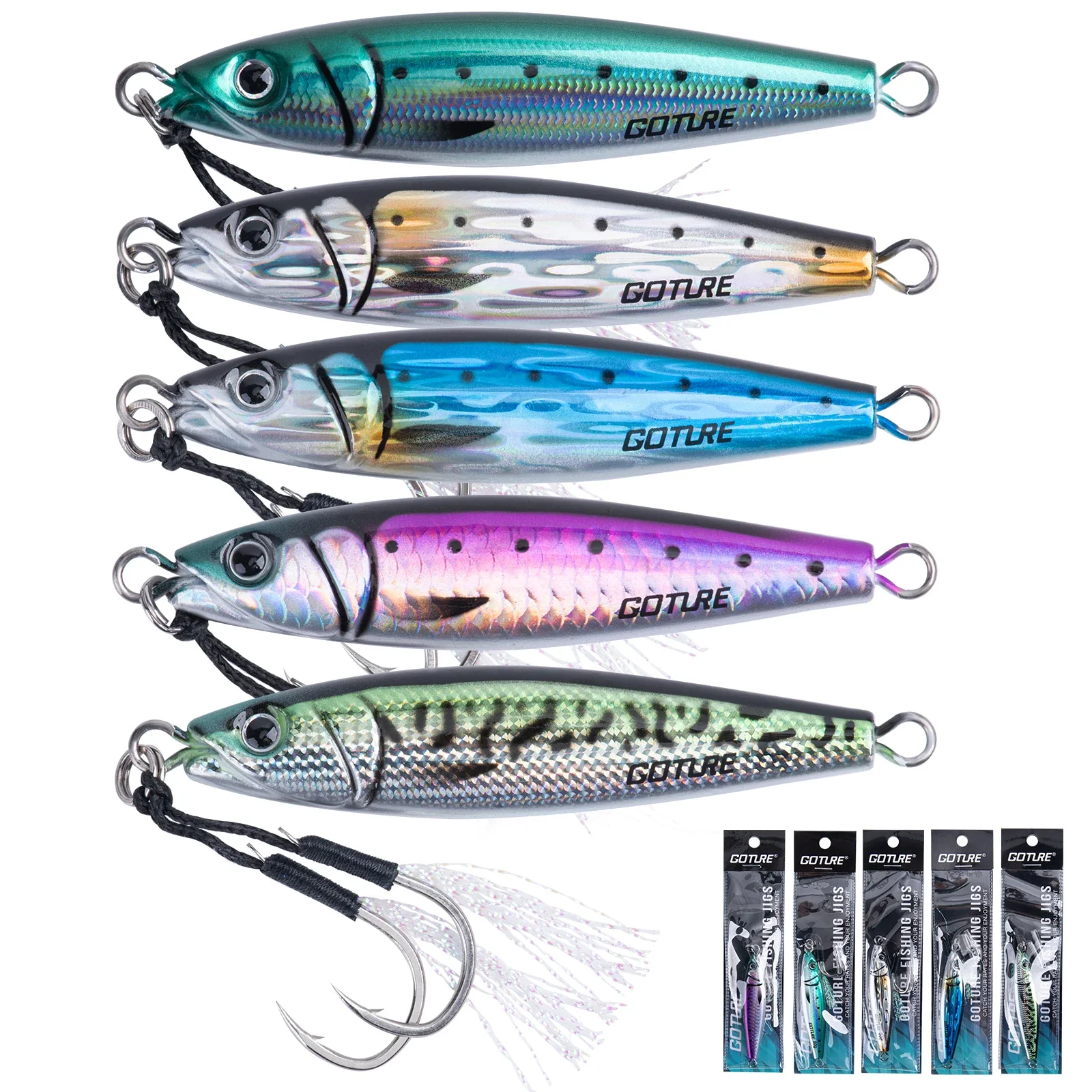 Señuelo jig metálico Goture hundido – para pesca vertical - imagen 5