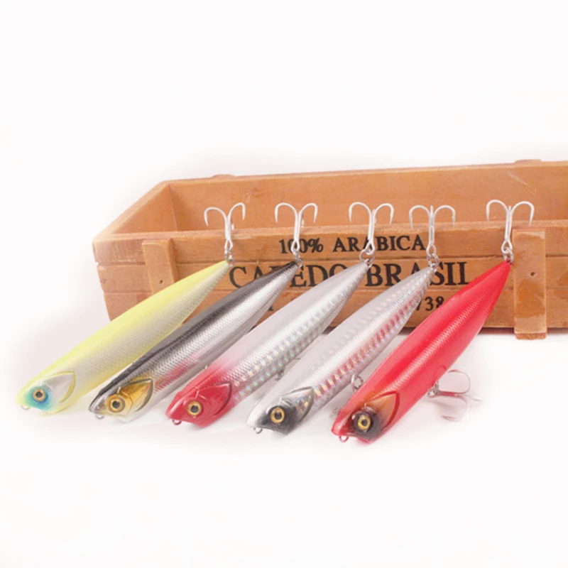 Danshui-Luya cebo lápiz flotante superficie del agua es en forma de Z perro Mino largo alcance lanzar bajo boca criar cebo - imagen 2