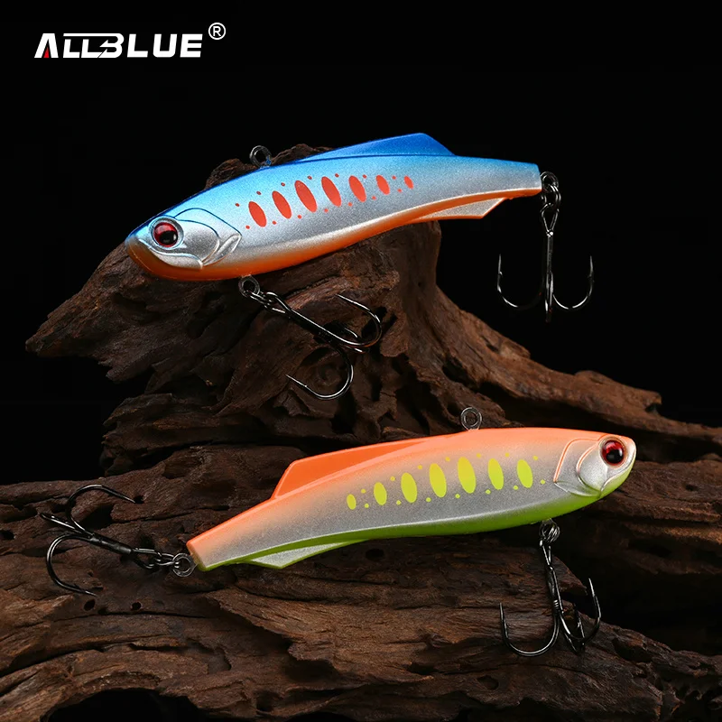 ALLBLUE-señuelo de pesca Shiriten Vibe, cebo Artificial de 105mm y 38g, vibración deslizante, para lubina y Lucio, engranaje Wobbler de hielo para invierno - imagen 3