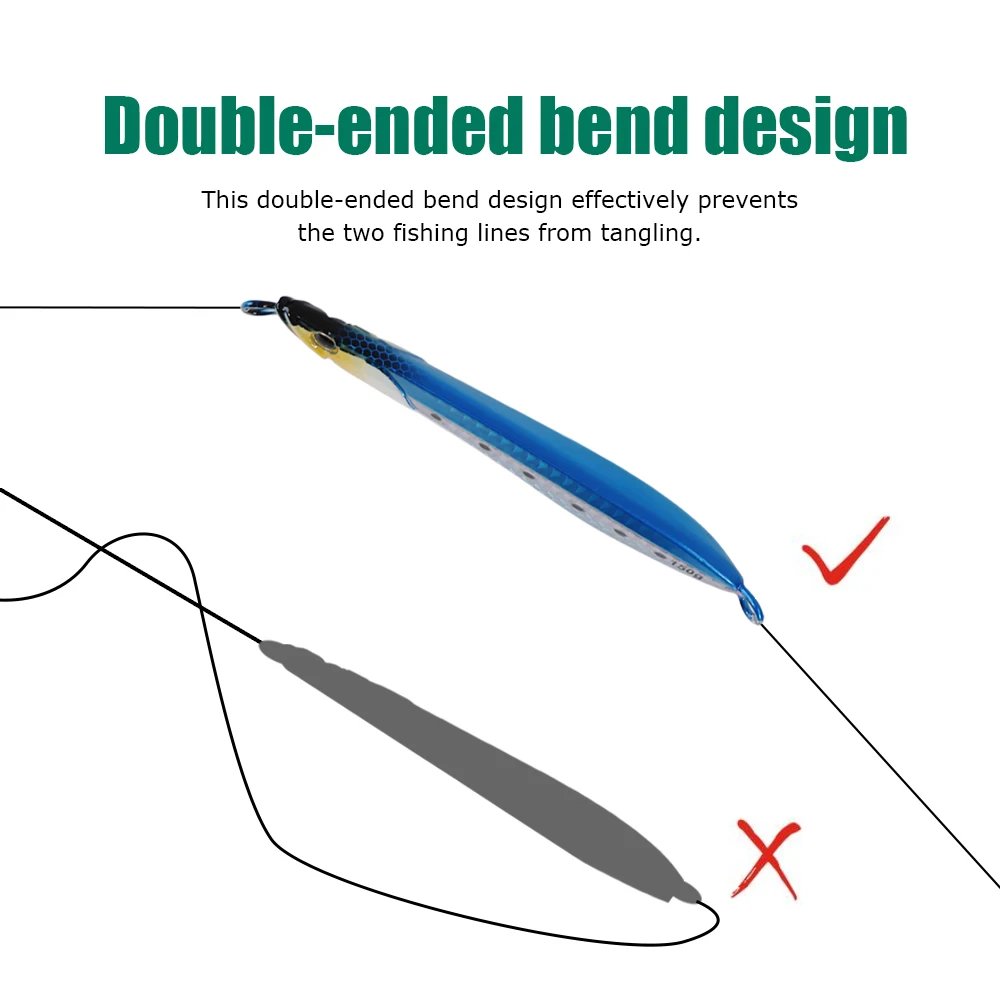 Señuelo Jig Luminoso TOLU – Hundimiento lento para trolling en mar - imagen 2