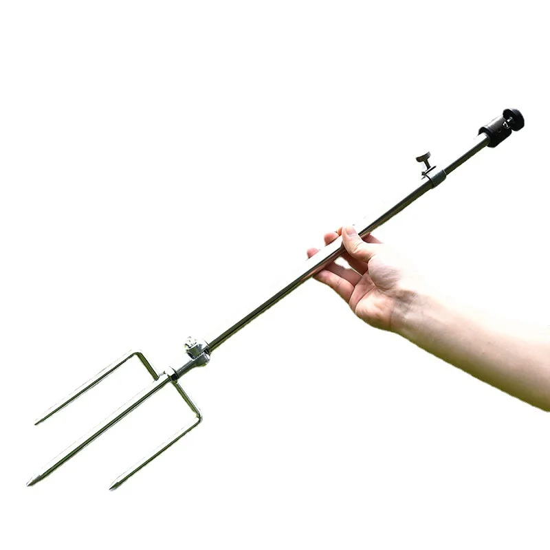 Soporte de lámpara de pesca nocturna inserta el suelo soporte de lámpara de pesca Universal soporte de artefacto de pesca salvaje tres en uno - imagen 5