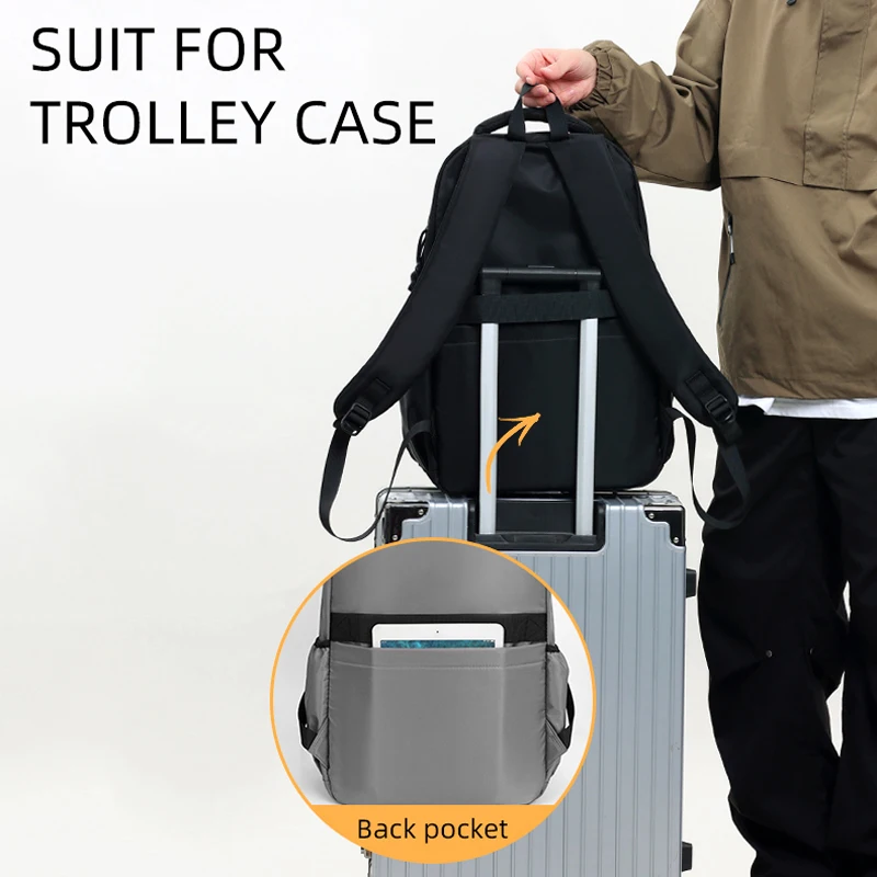 Mochila de pesca de gran capacidad para viajes al aire libre, senderismo, Camping, bolsa para ir al trabajo, equipaje para viajes de negocios, mochila escolar para ordenador portátil - imagen 5