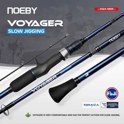 Noeby Caña Jigging Lento ML 20kg Guía Fuji Carbono
