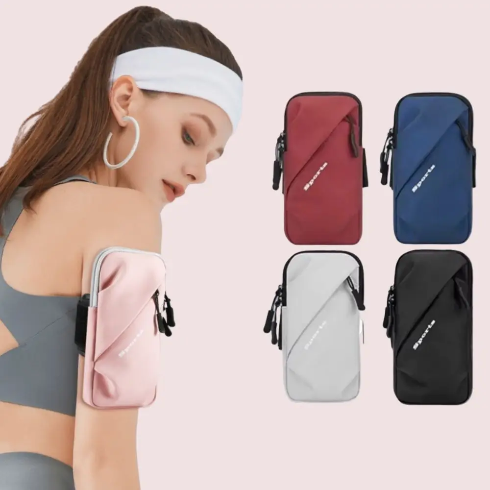Nuevo soporte impermeable para teléfono para correr, brazalete deportivo de PU, bolsas para correr, accesorios para correr, bolsa para brazo Universal para teléfonos - imagen 3