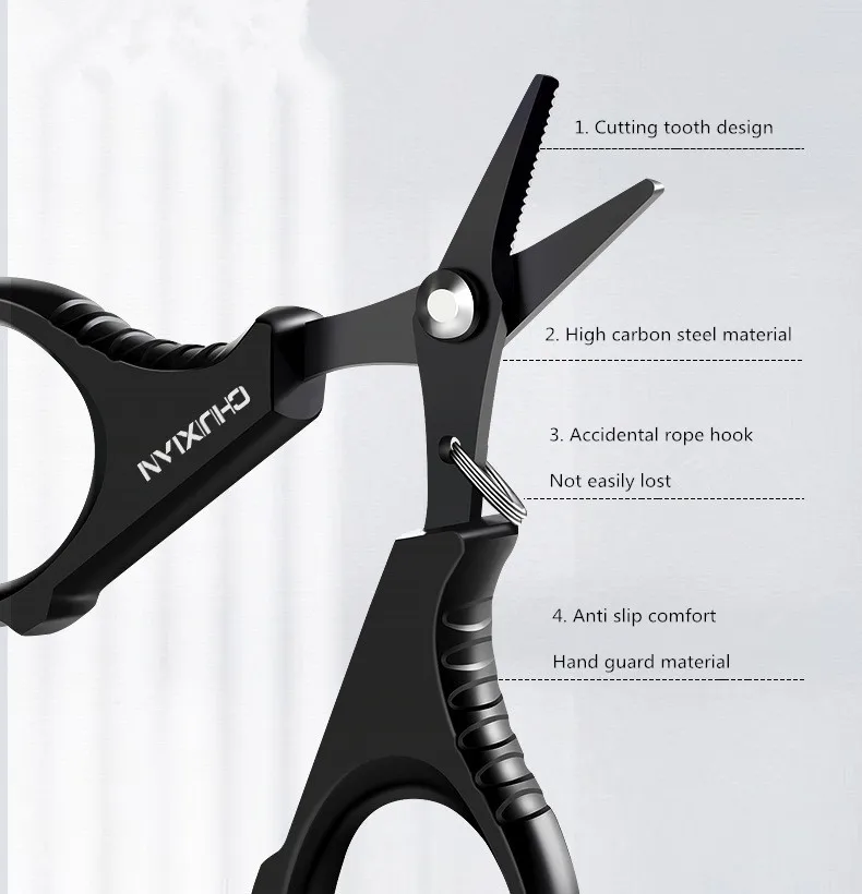 Alicates cortaalambre para trenzado PE acero inoxidable titanio