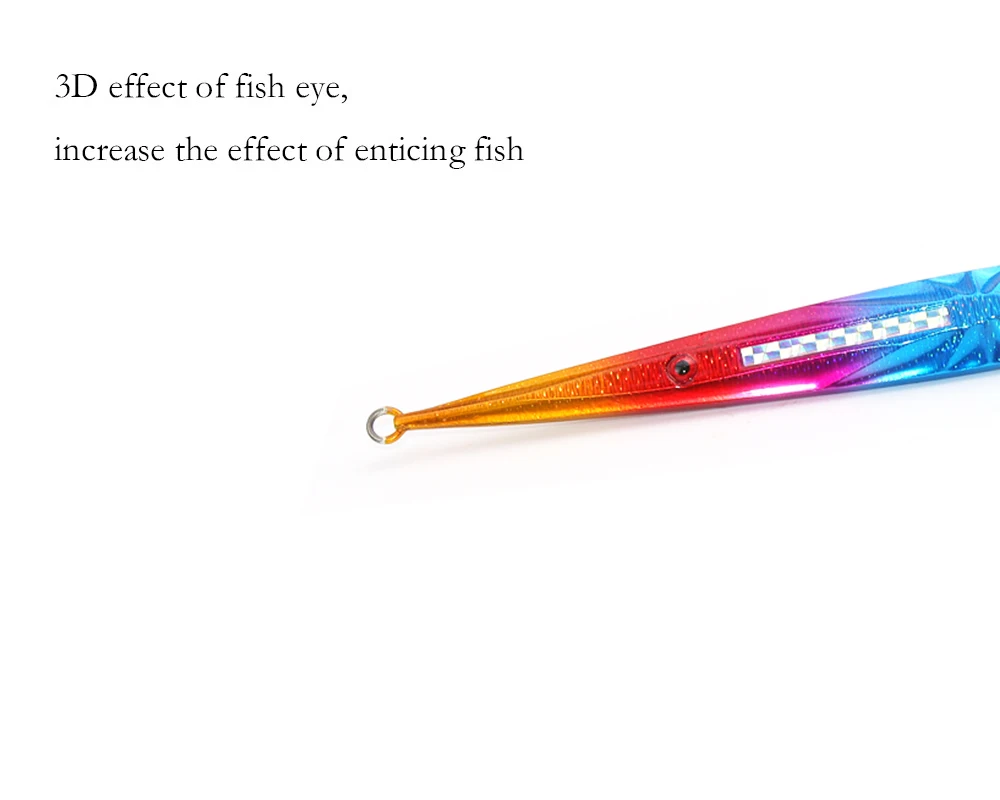 Mejore su experiencia de pesca con este vibrante señuelo de efecto 3D