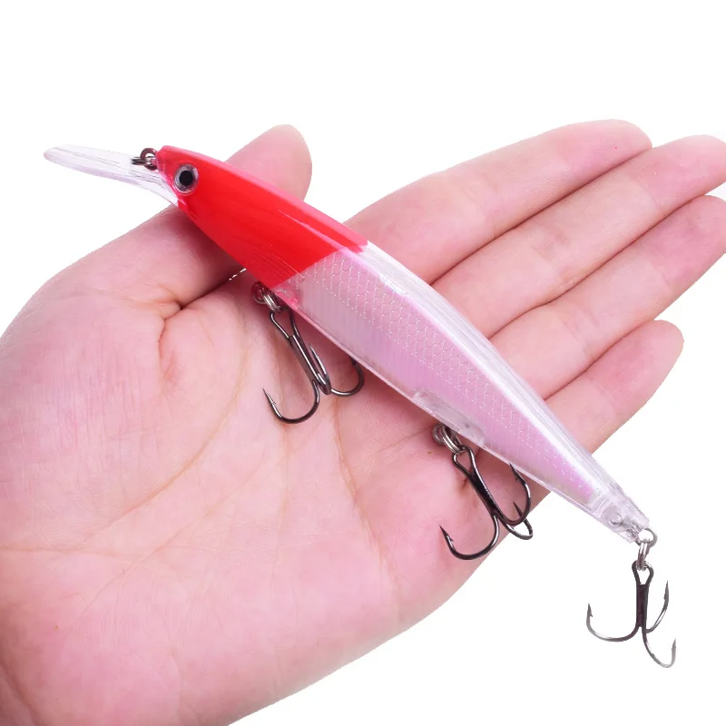 Señuelos de Pesca flotantes, 1 Uds., 12,5 cm, 12,5g, cebo duro Artificial de plástico, Wobblers, Lucio, Crankbait, aparejos de Pesca - imagen 3