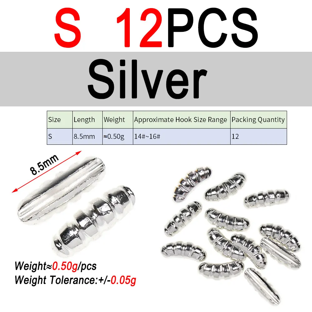 S 12pcs Silver