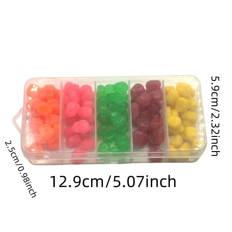 Cebo sumergible de granos de maíz simulado, cebo suave multicolor, 125 Uds. - imagen 5