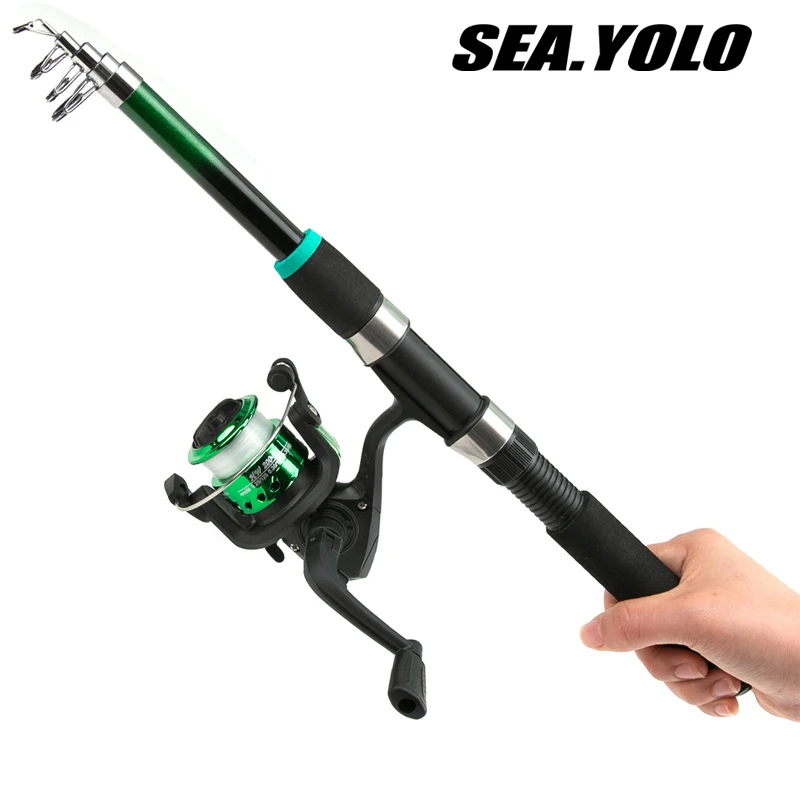 Sea Yolo-Juego de señuelos para niños, caña de carbono de tiro largo, barco de pesca, paquete de caña de pescar, combinación de accesorios de pesca, 1,8 m, 1 Juego - imagen 2