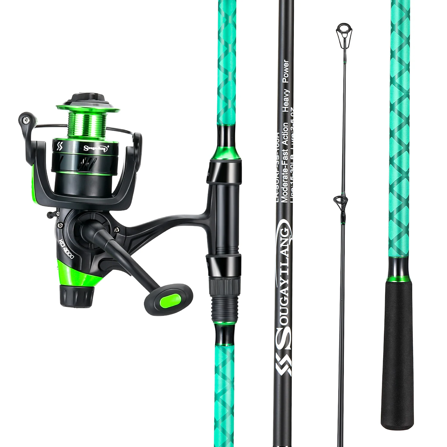 Combo Sougayilang caña carrete para pesca carpa distancia